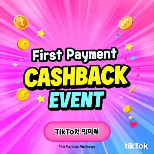 틱톡코인충전 첫 결제 캐시백 이벤트 안내